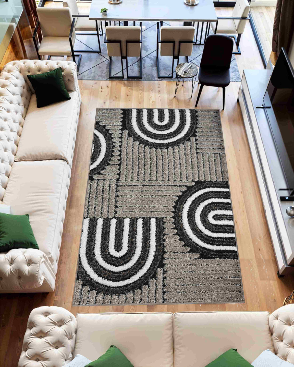 5D SHAGGY Rug Design 6412