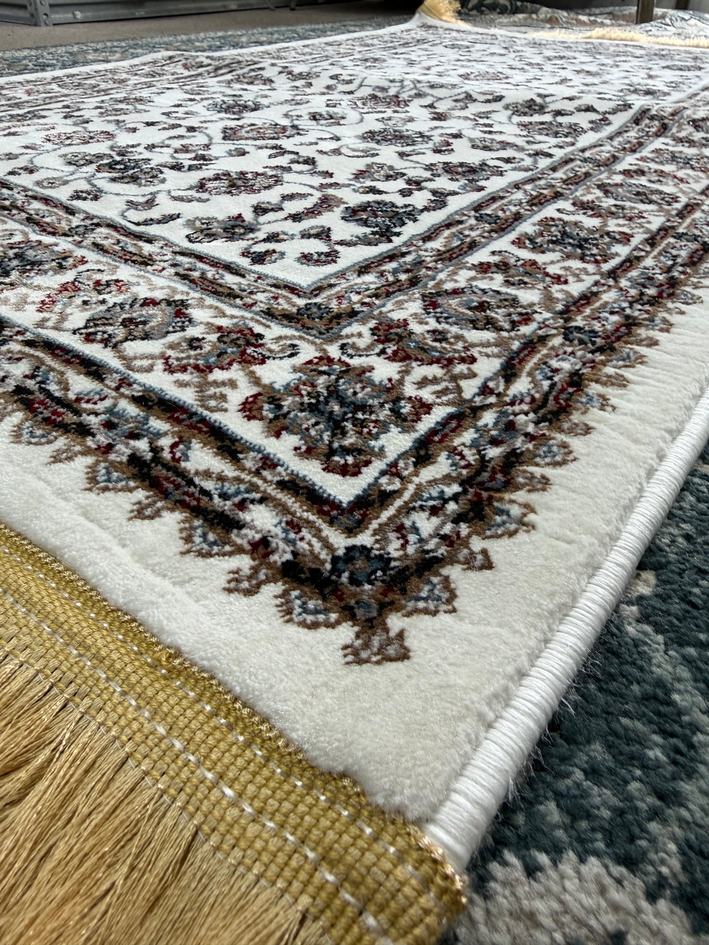 Tribal Area Rug – Chocolate Brown and Cream (3x4)