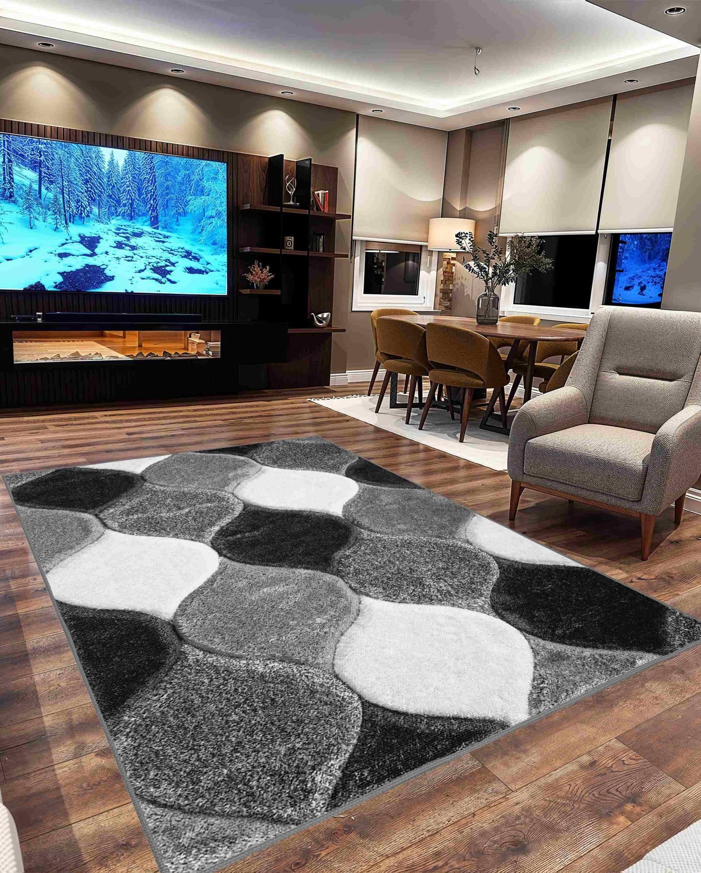 4D SHAGGY Rug Design 6488