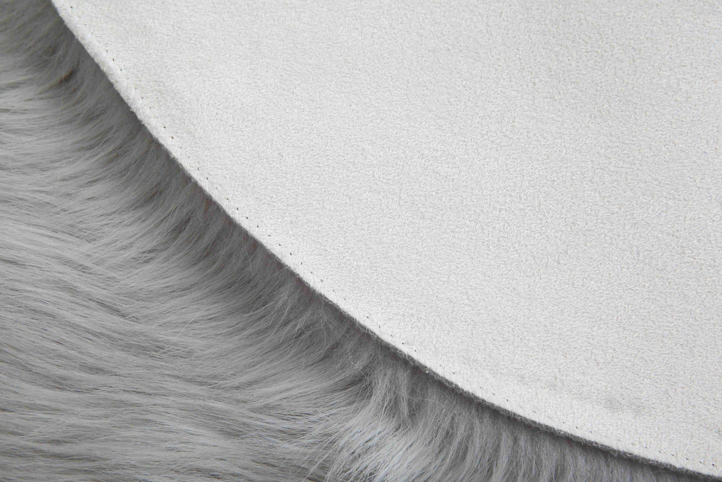 FAUX FUR Rug DOUBLE HEART
