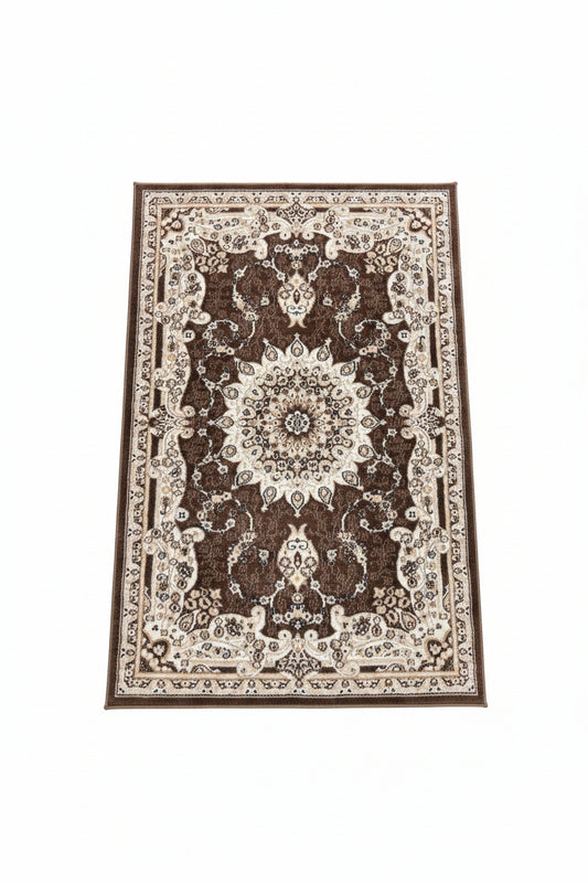 Dynasty Area Rug – Brown, Cream, and Beige (3x4)