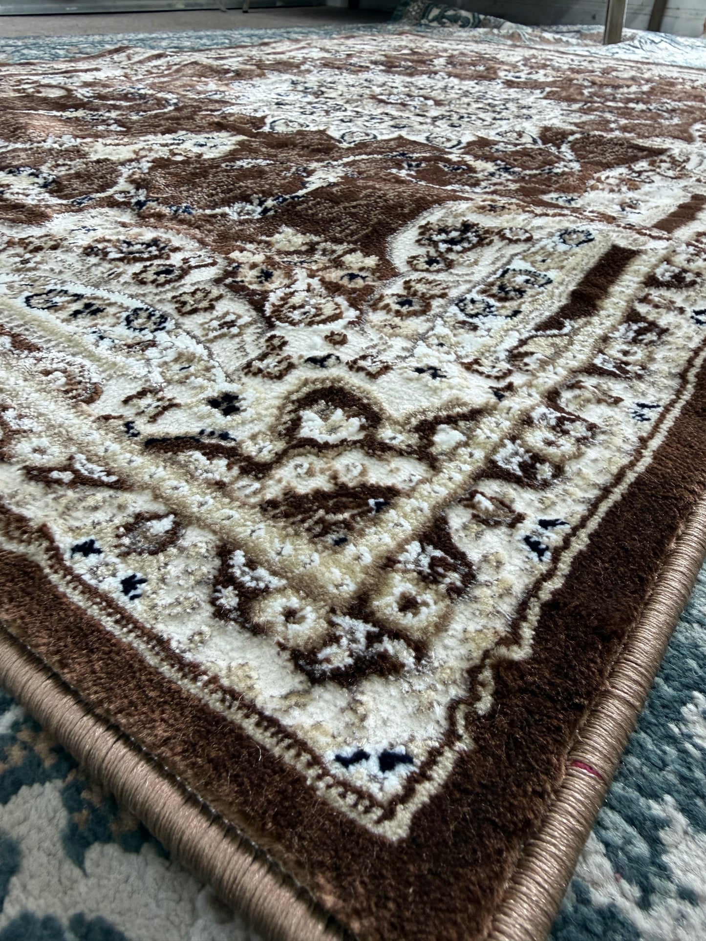 Dynasty Area Rug – Brown, Cream, and Beige (3x4)