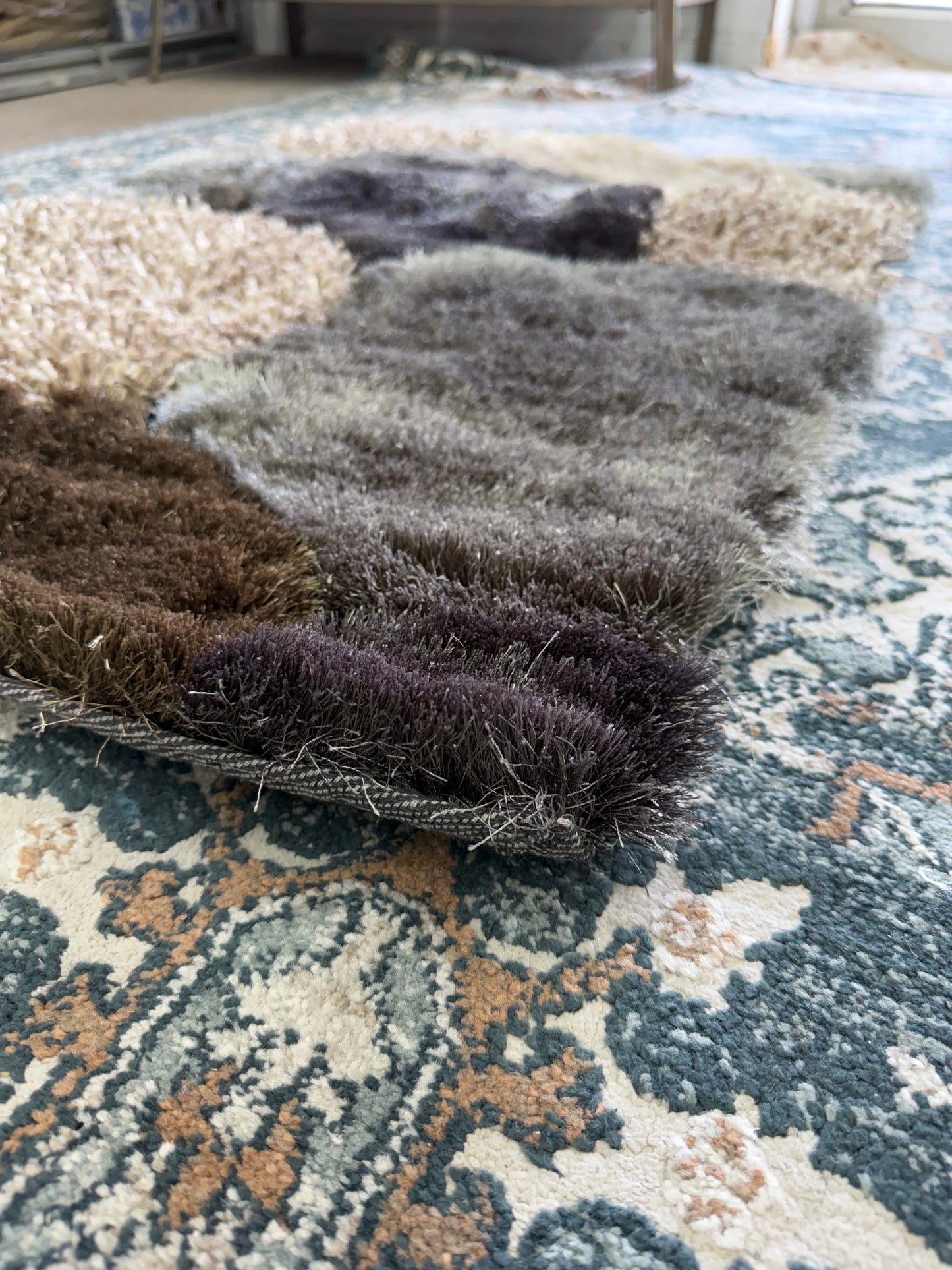 Cobblestone Area Rug – Charcoal, Taupe, and Beige (2x3)