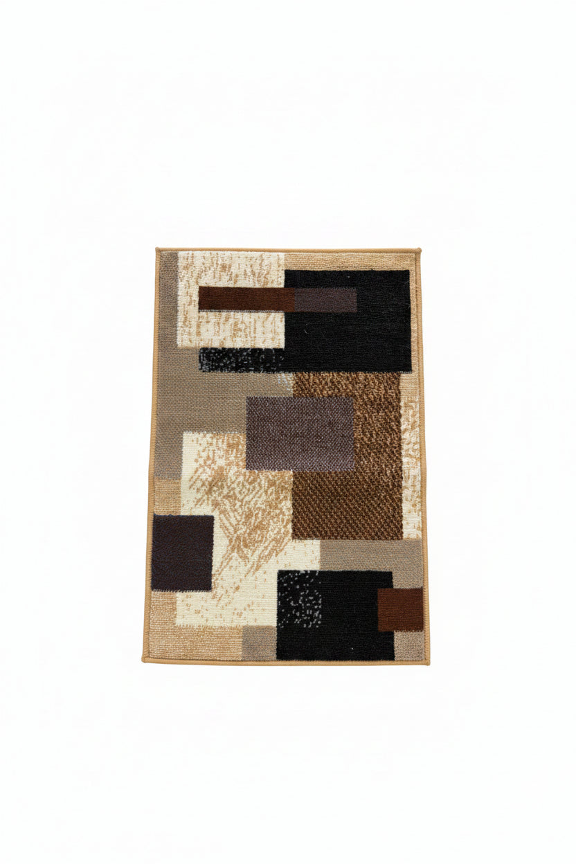 Oasis Area Rug – Brown, Black, and Beige (2x3)