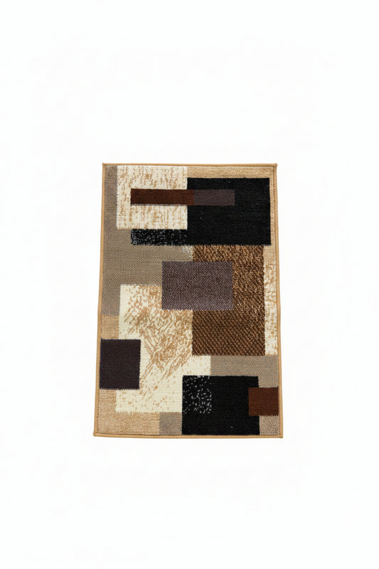 Oasis Area Rug – Brown, Black, and Beige (2x3)