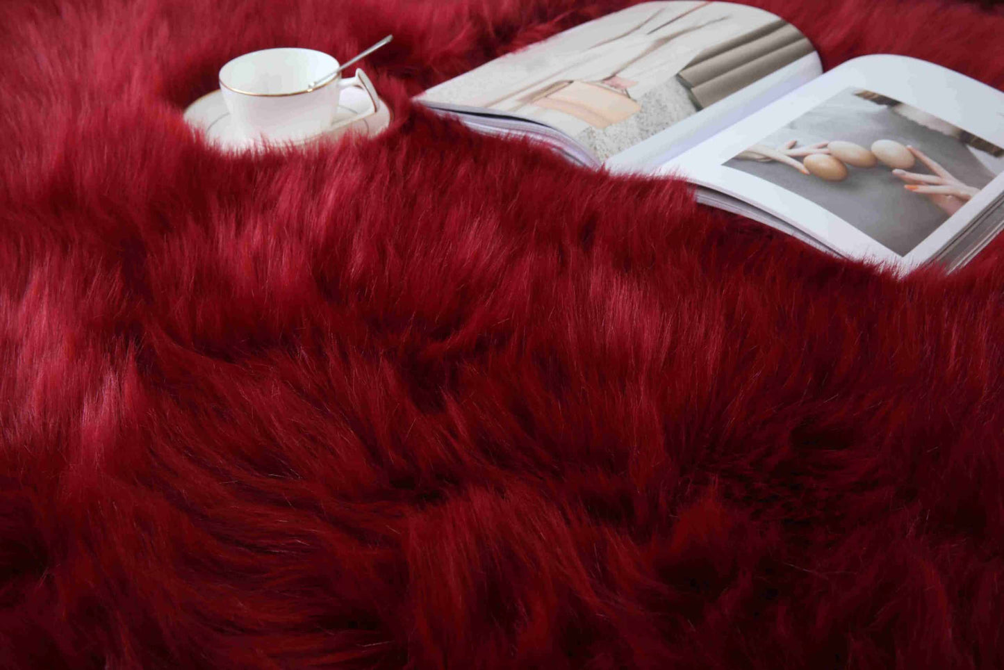 FAUX FUR Rug ROUND