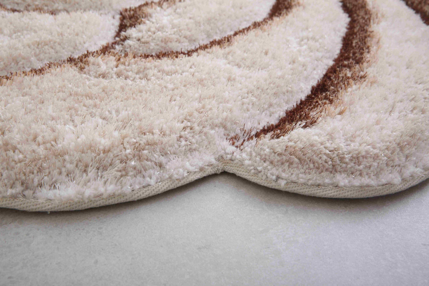 FAUX FUR Rug DOUBLE ROSE