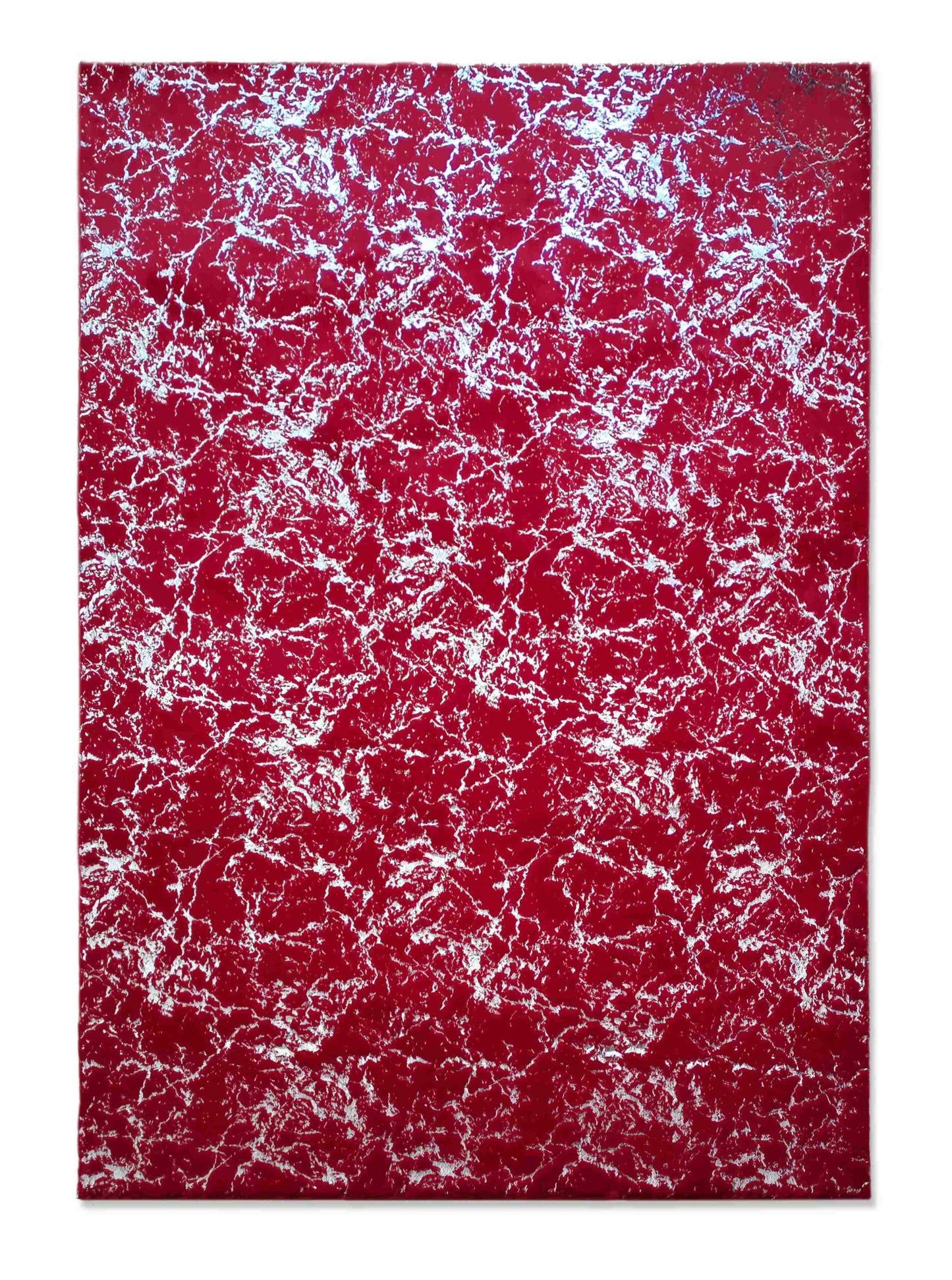 TIMMY-S SHAGGY Rug  TD3396-B2-RED+SILVER