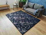 TIMMY-S SHAGGY Rug TD3396-B9-NAVY+SILVER