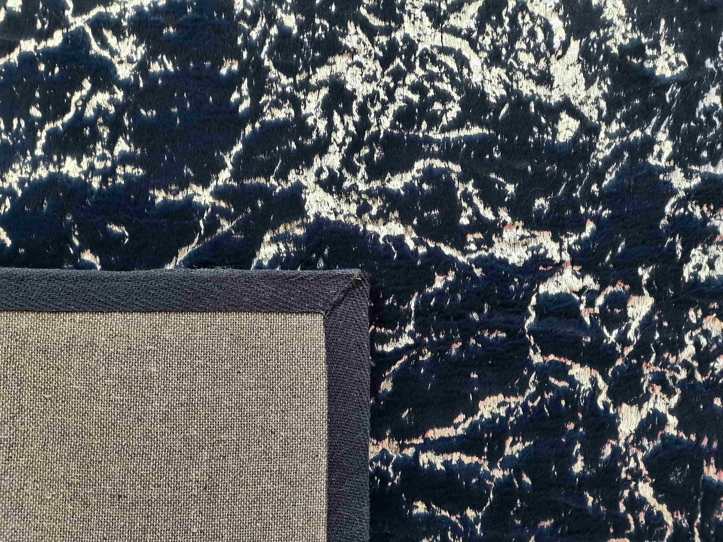TIMMY-S SHAGGY Rug TD3396-B9-NAVY+SILVER